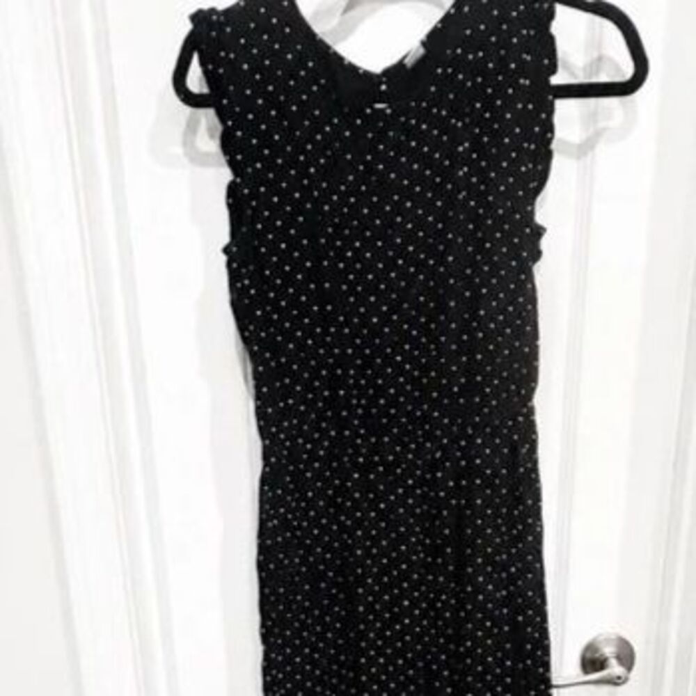 Old Navy Women’s Black & White Polka Dot Sleeveless Jumpsuit Size S